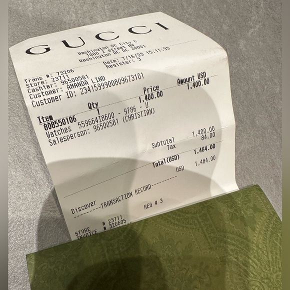 Gucci Gold Watch with Tricolor Dial - Picture 9 of 10